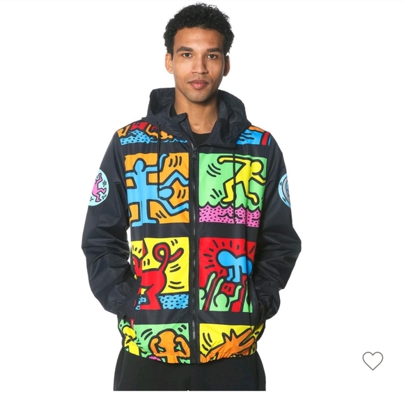 LIMITED[RARE] Members Only Men's Keith Haring Windbreaker Jacket - Picture 4 of 5